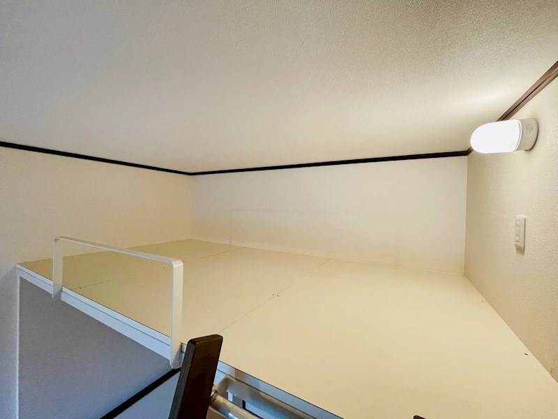 ロフトの収納スペースばっちり