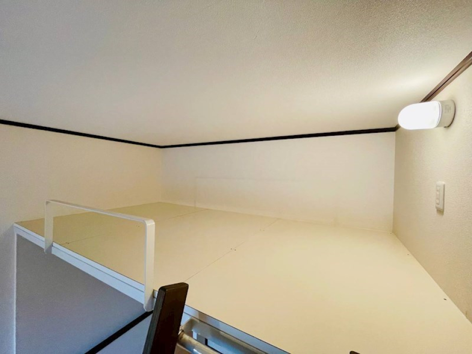 ロフトの収納スペースばっちり