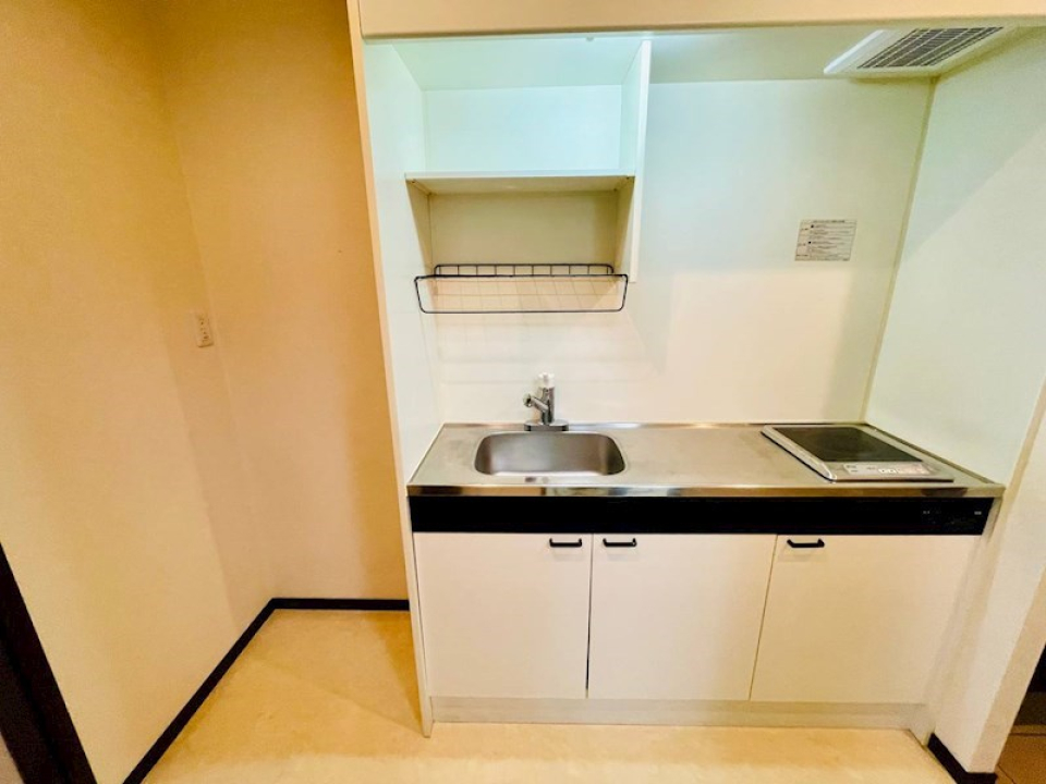 一人暮らしにちょうど良い広さのキッチン