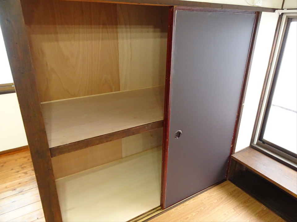 収納を開けた時の様子。