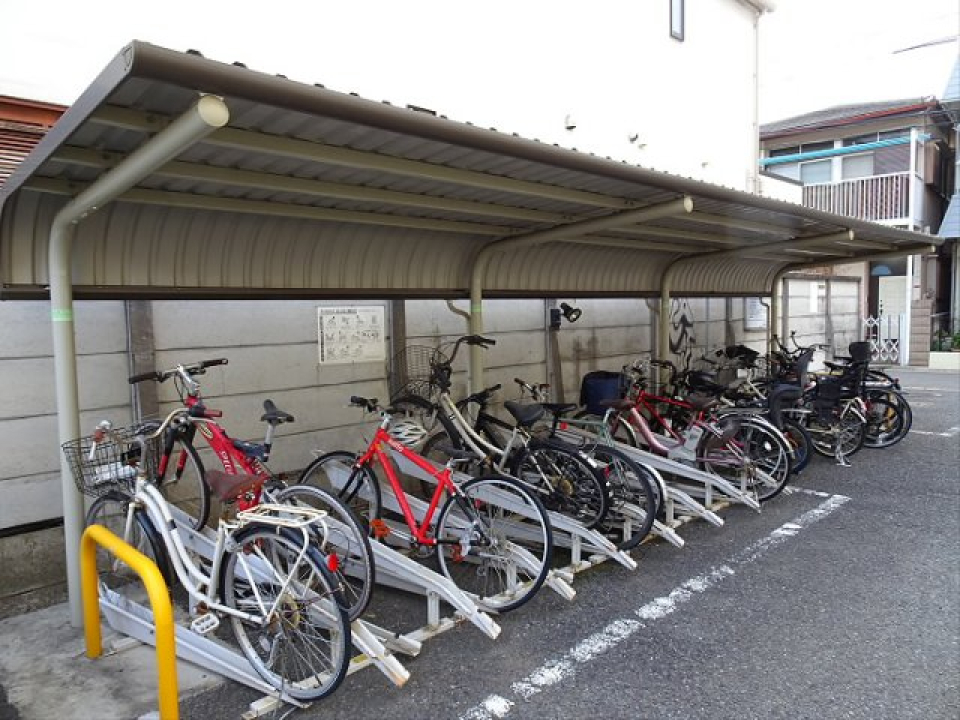 駐輪場の様子。