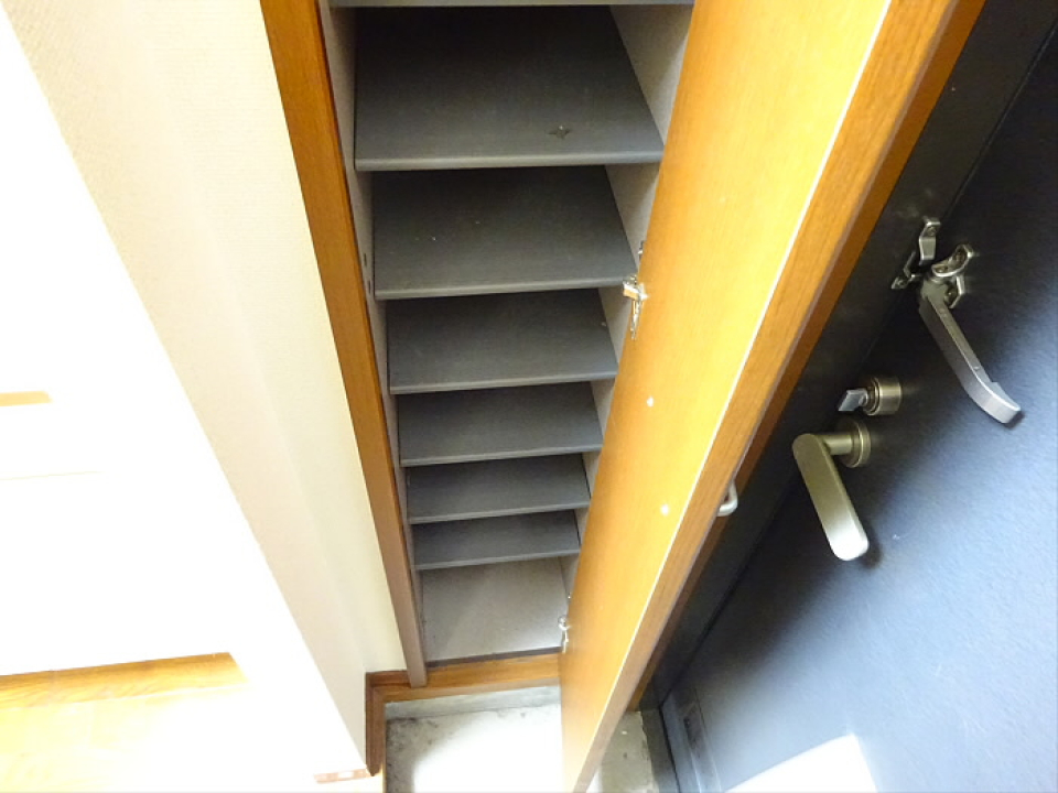 シューズボックスを開けた時の様子。