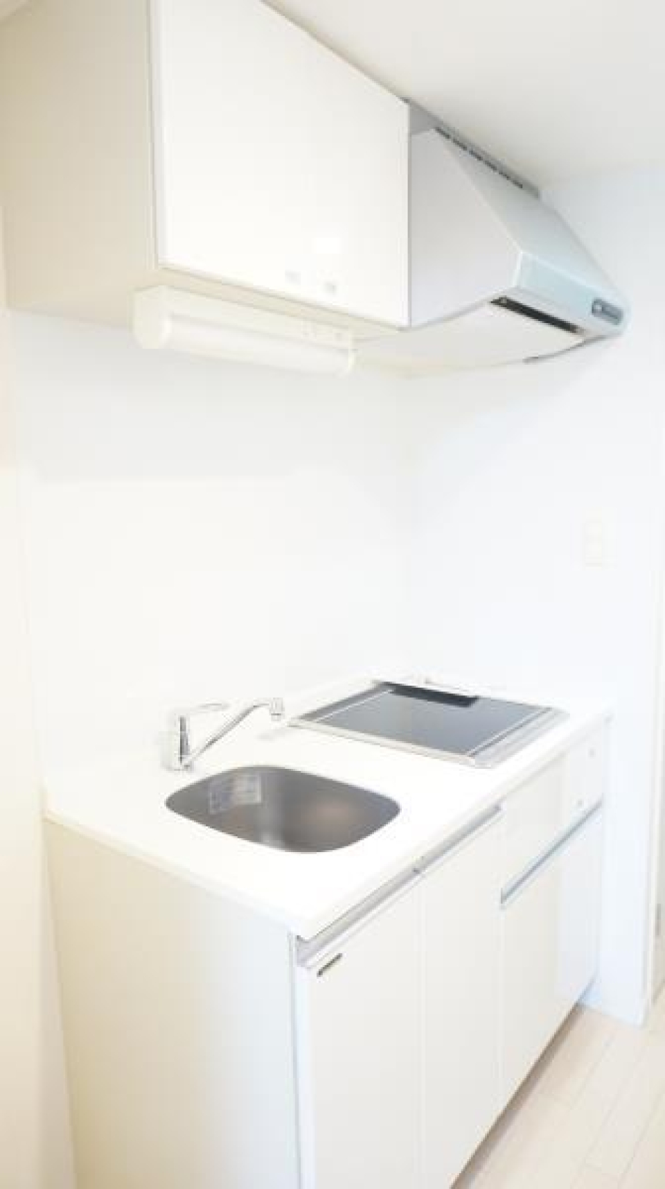 ２口のガスコンロが導入されているキッチンです。