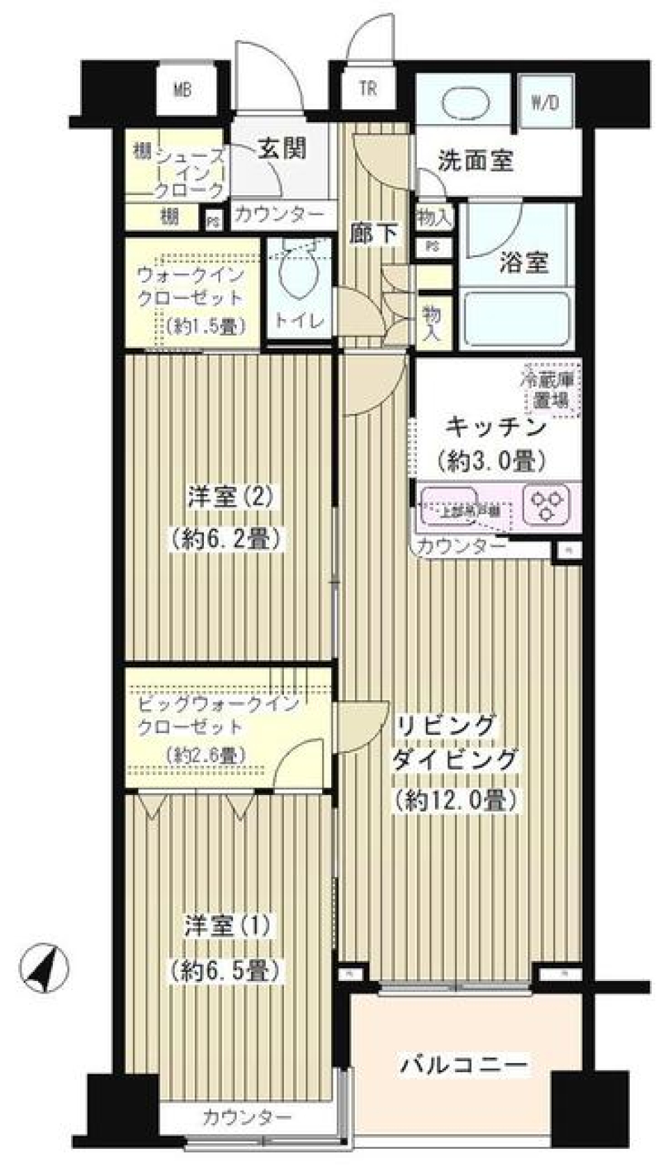 ＫＤＸレジデンス日本橋水天宮 905号室の間取り図