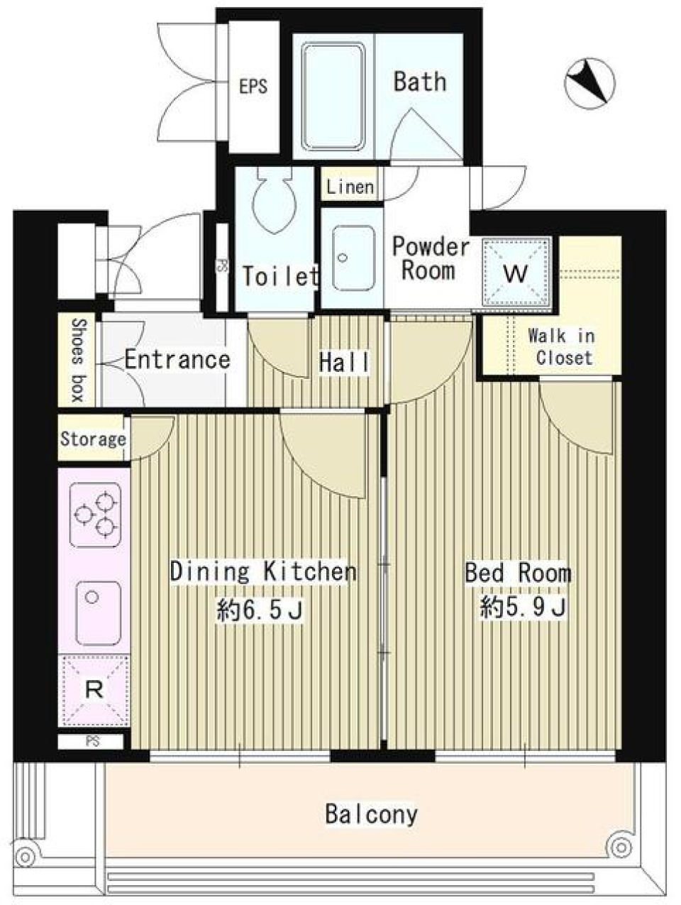 大人シンプルな暮らしをするの間取り図