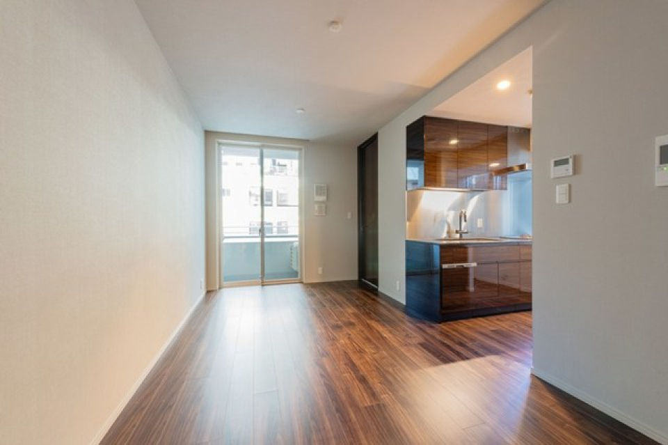 12.4帖のLDKが広がります。※写真は同タイプ住戸です。