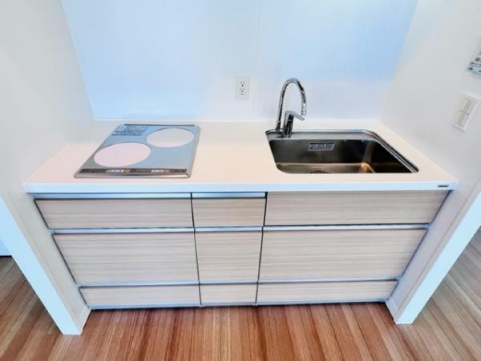 ２口のIHコンロが導入されています。