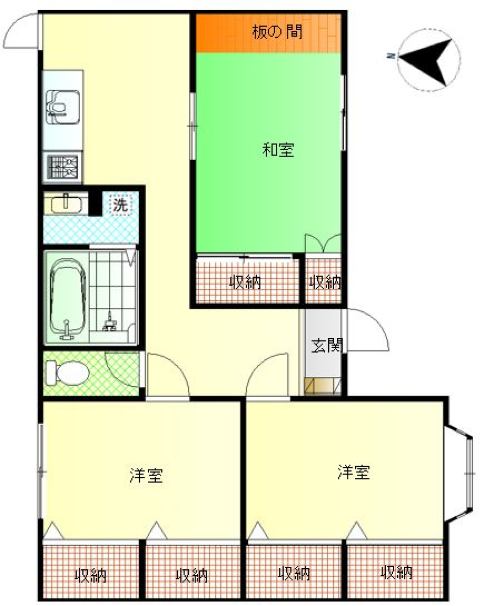 畳の香り楽しむ空間の間取り図