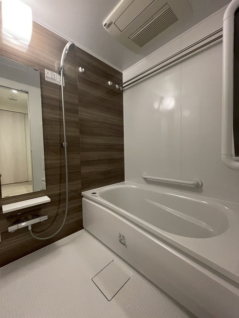 ブラウンのパネルが落ち着いた雰囲気を感じます、※写真は同タイプ住戸です。