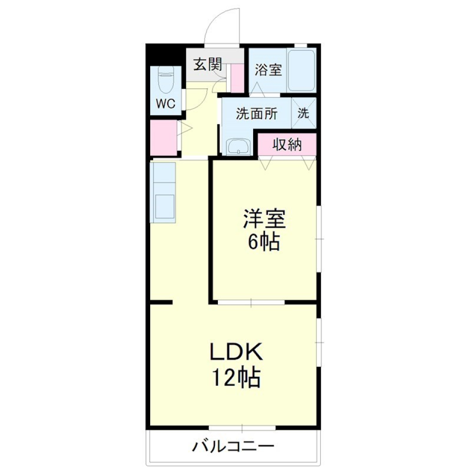 余すことなく使いまくれ！12帖の贅沢空間の間取り図