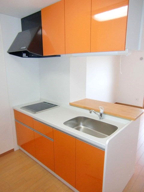 キッチンの色がオシャレ感をプラスしてくれます