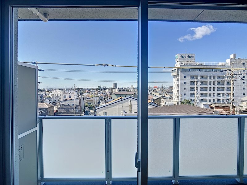 ベランダから見る景色は最高ですね