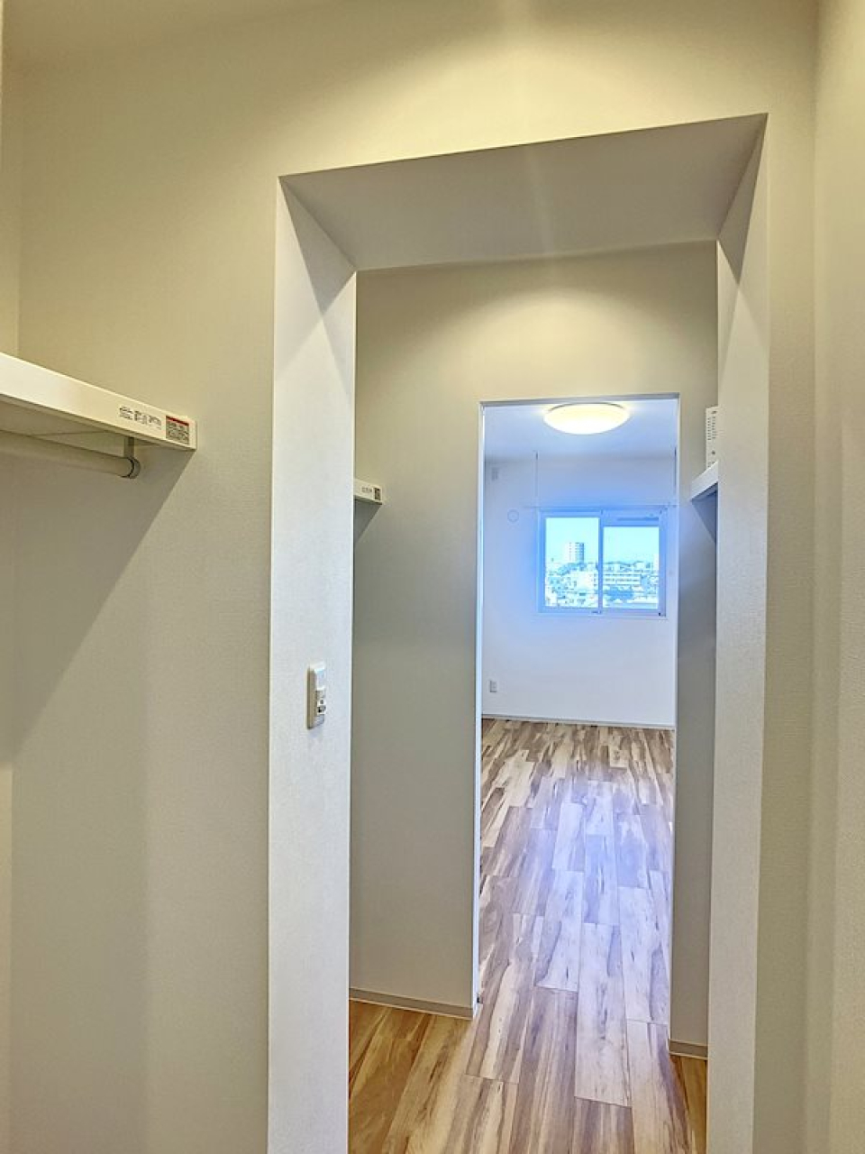 ウォークインクローゼット付きは嬉しい