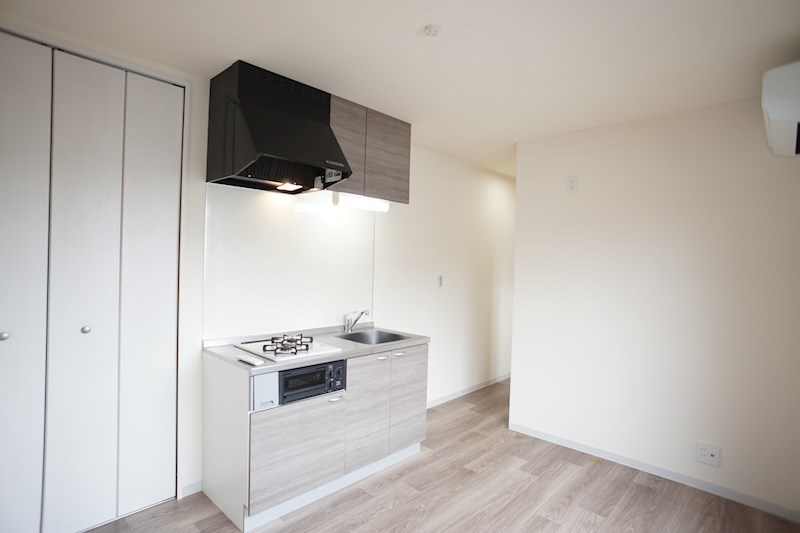 全体的にモノクロームな内装でしゃれてます