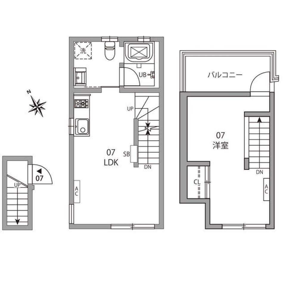 アーバンシックなエレガンスの間取り図
