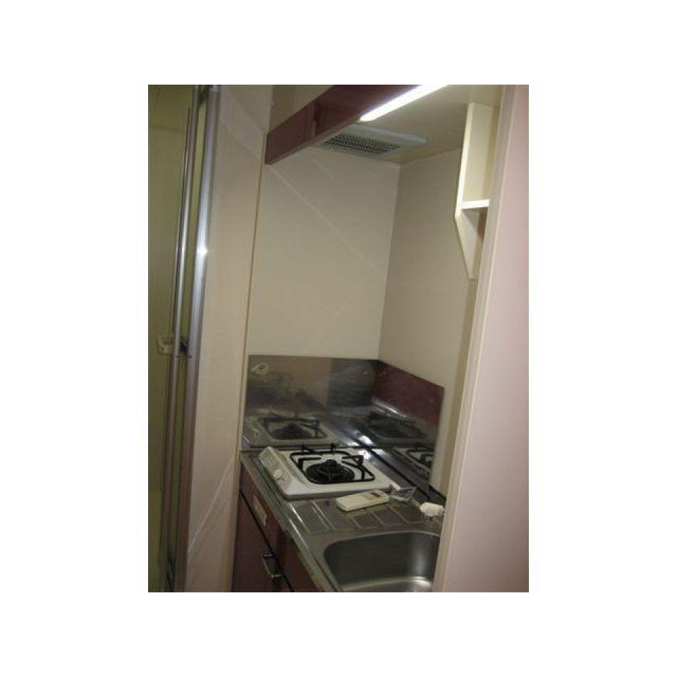 一口のガスコンロが導入されています。