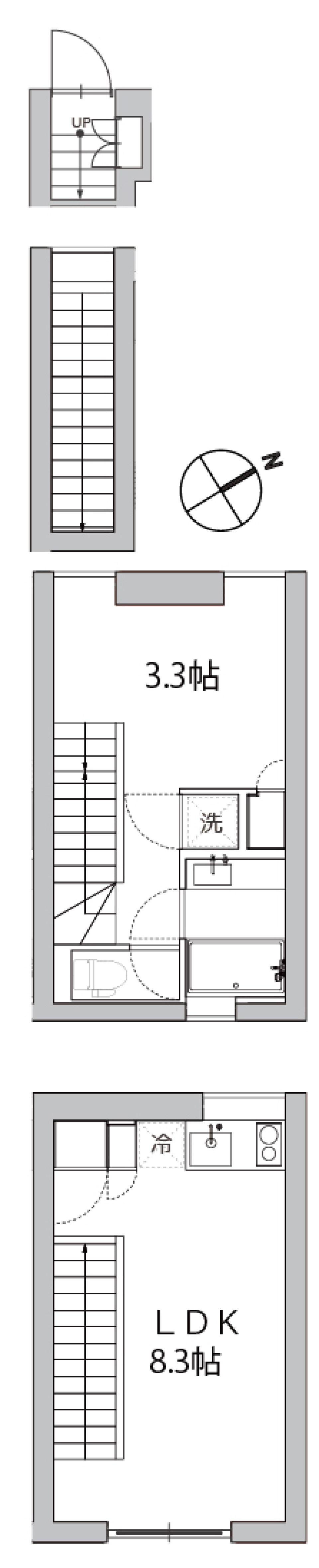 ファーレ代々木上原 202号室の間取り図