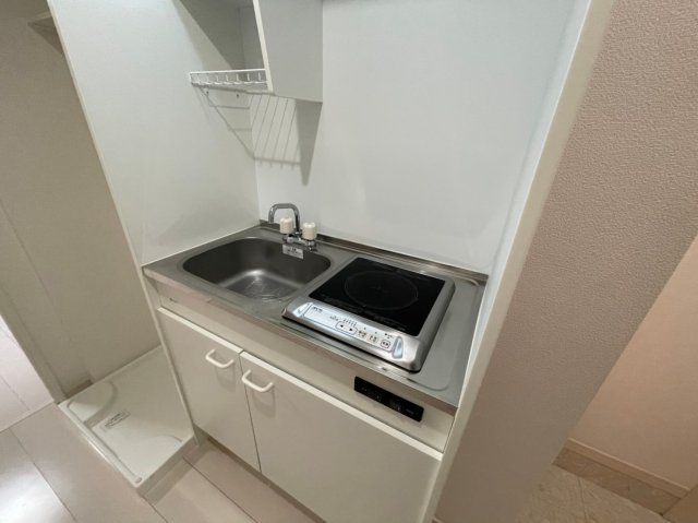 一口のコンロが設置されています。