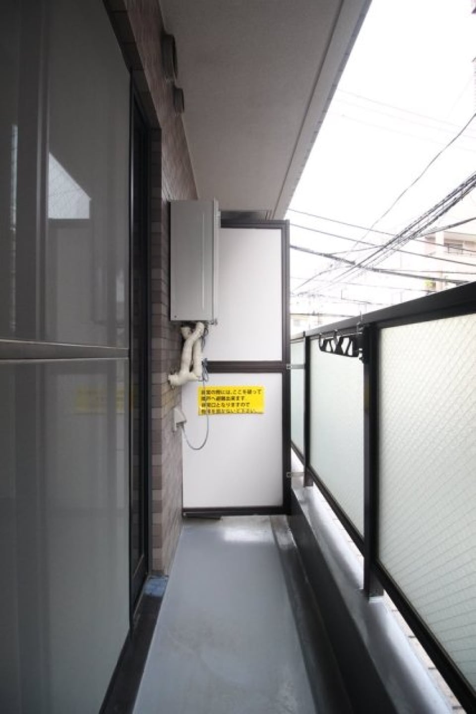 バルコニーに出た時の様子。