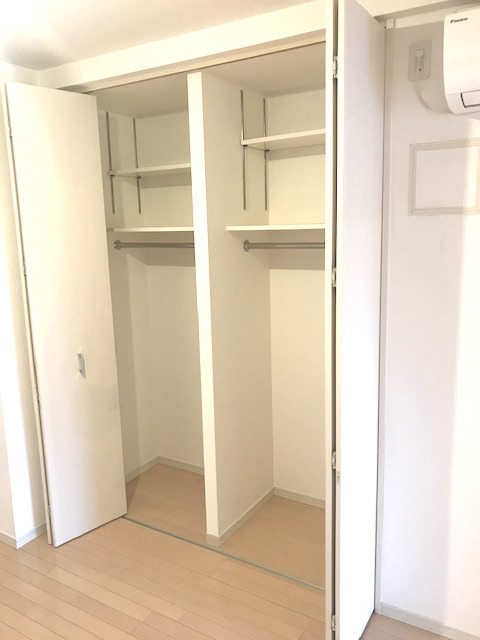 収納を開けた時の様子。