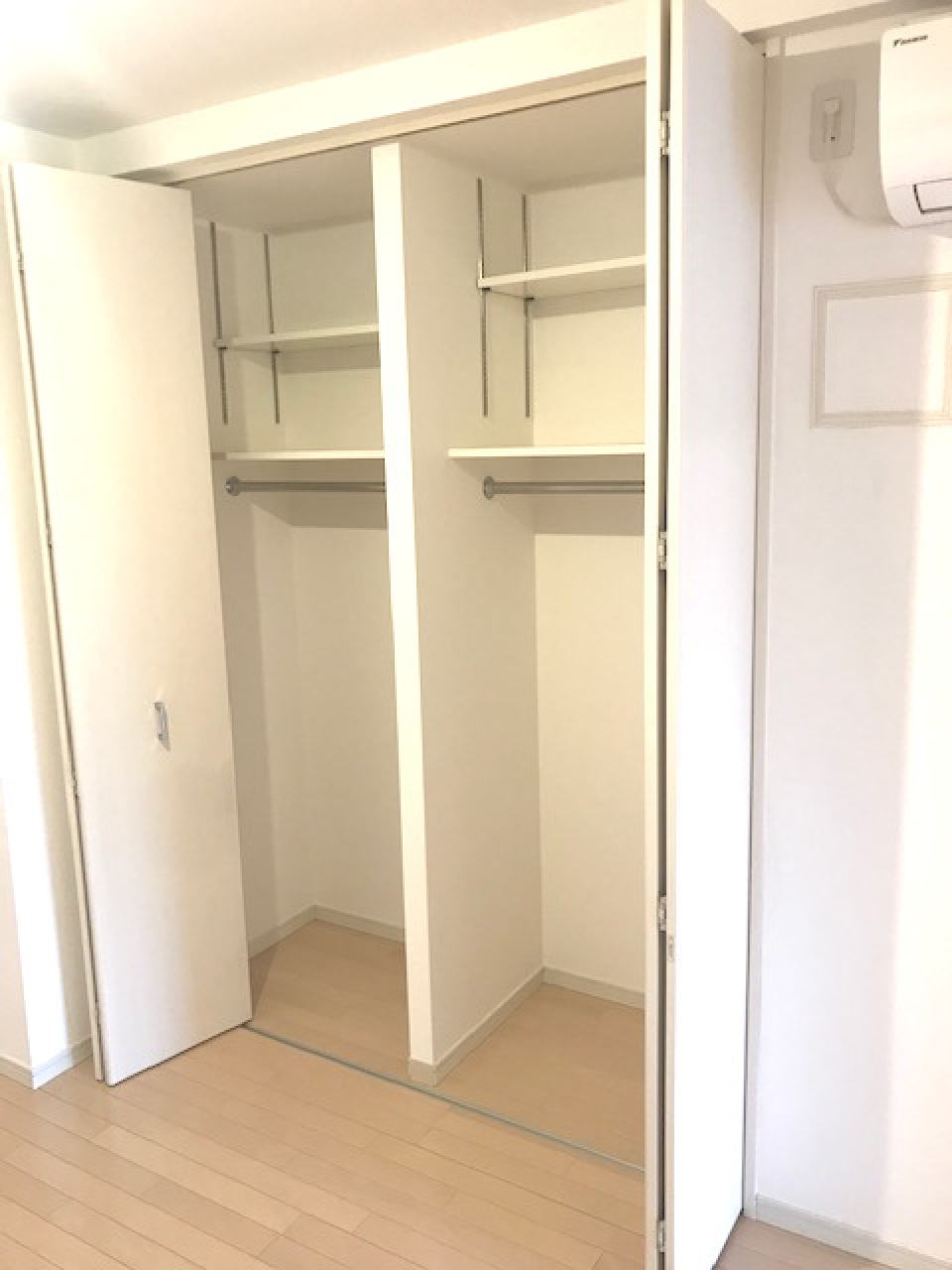 収納を開けた時の様子。