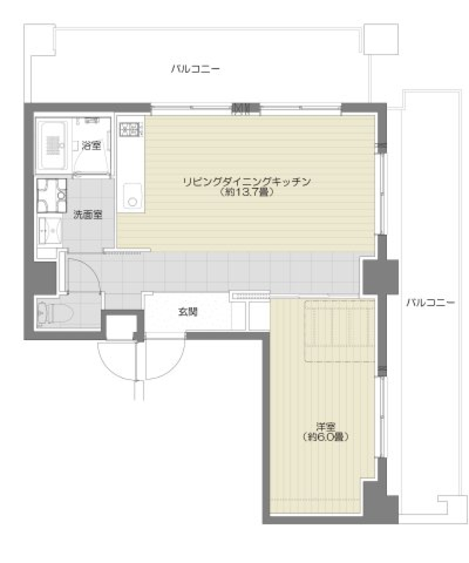 PATH浅草　７０１号室の間取り図
