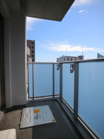 南向きのバルコニー。