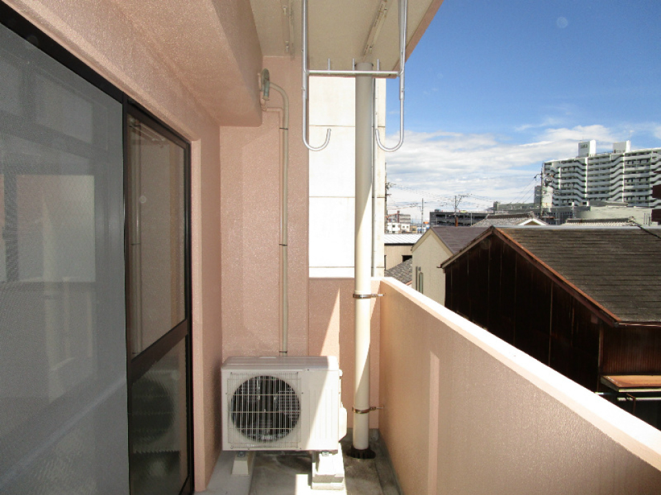 3階なのでベランダの日当たりも良好