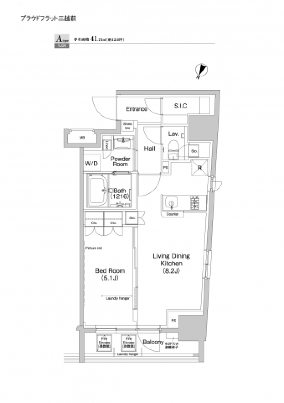開放感とプライベートを両立させる［ペット可］の間取り図