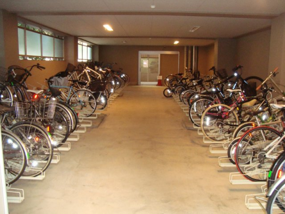 駐輪所の様子。