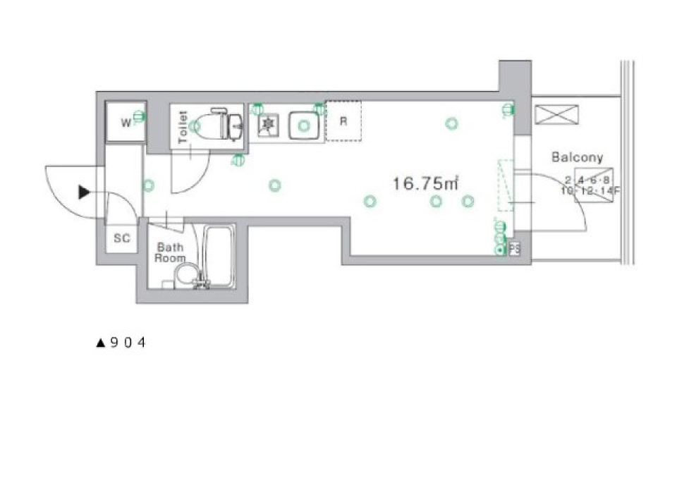 自分だけのカフェの空間の間取り図