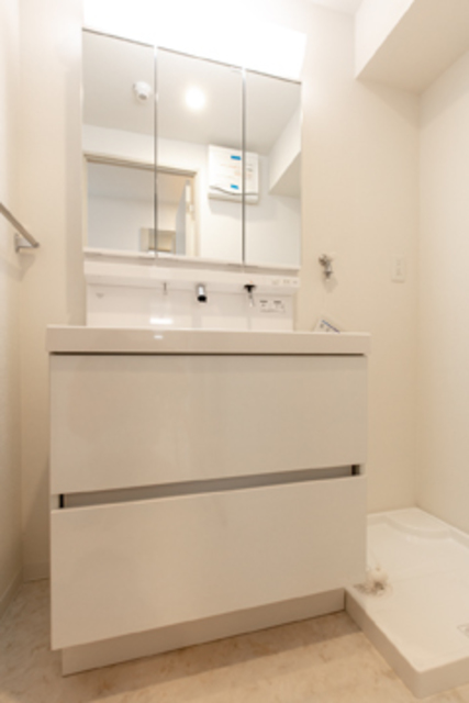 3面強なのであらゆる角度から自分の顔をチェック。※写真は同タイプ住戸です。