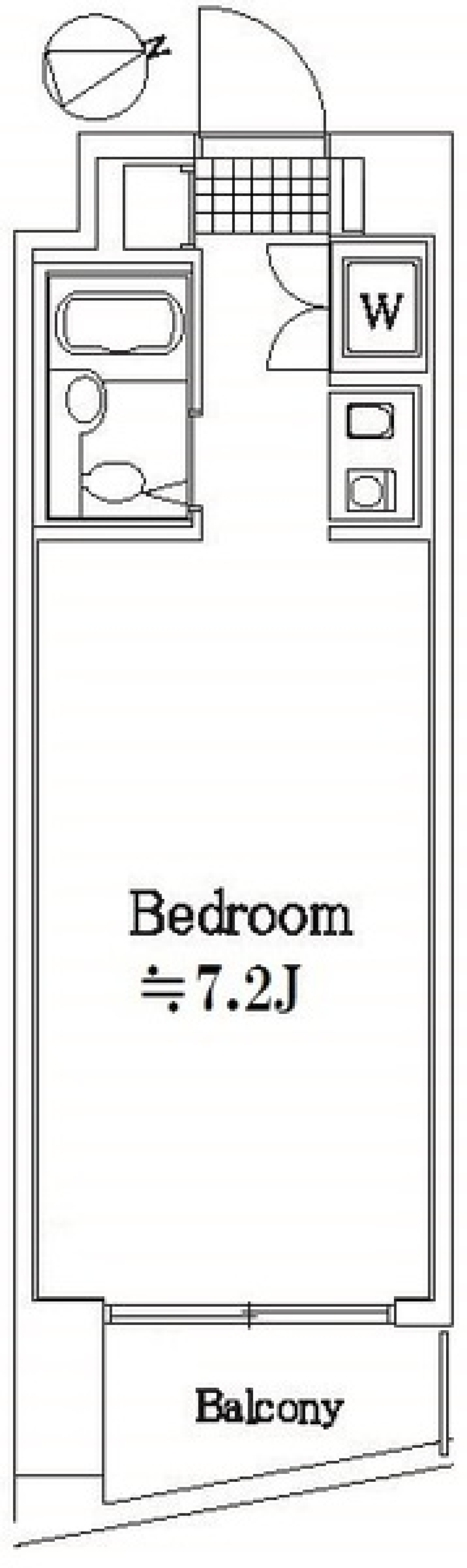 玄関から1分で駅。世田谷1Ｒ。の間取り図