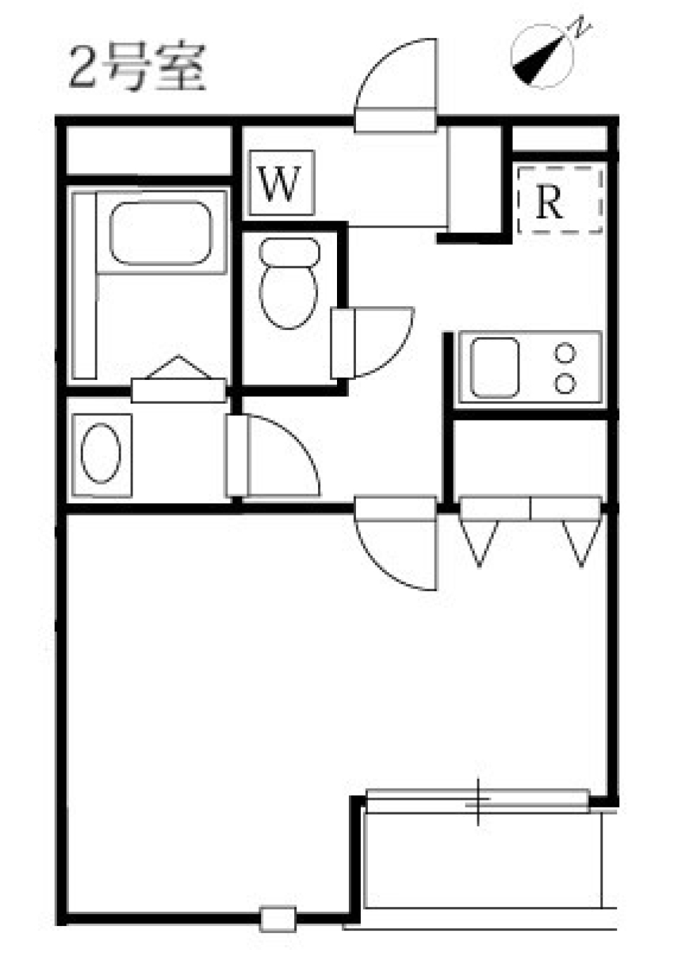 モダンアパートメント武蔵小山　２０２号室の間取り図