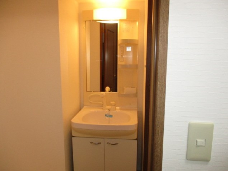 洗面はシンプルです。