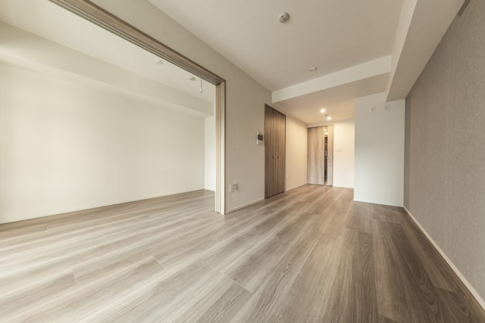 洋室と仕切ることが出来ます。
※写真は同タイプ住戸です。