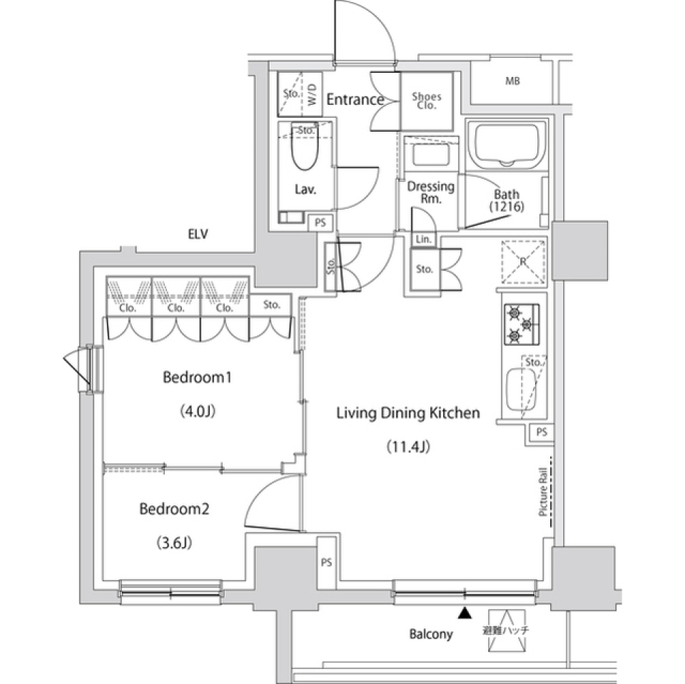 相棒とのお散歩は神田川へ［ペット可］の間取り図