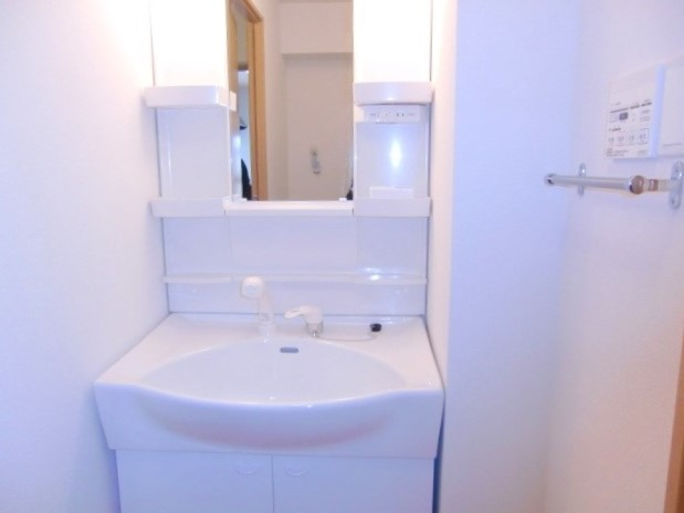 洗面はシンプル