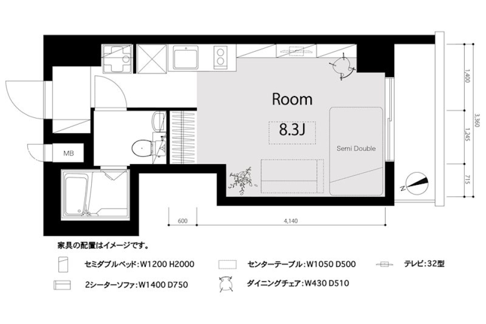 自分仕様がクセになるの間取り図