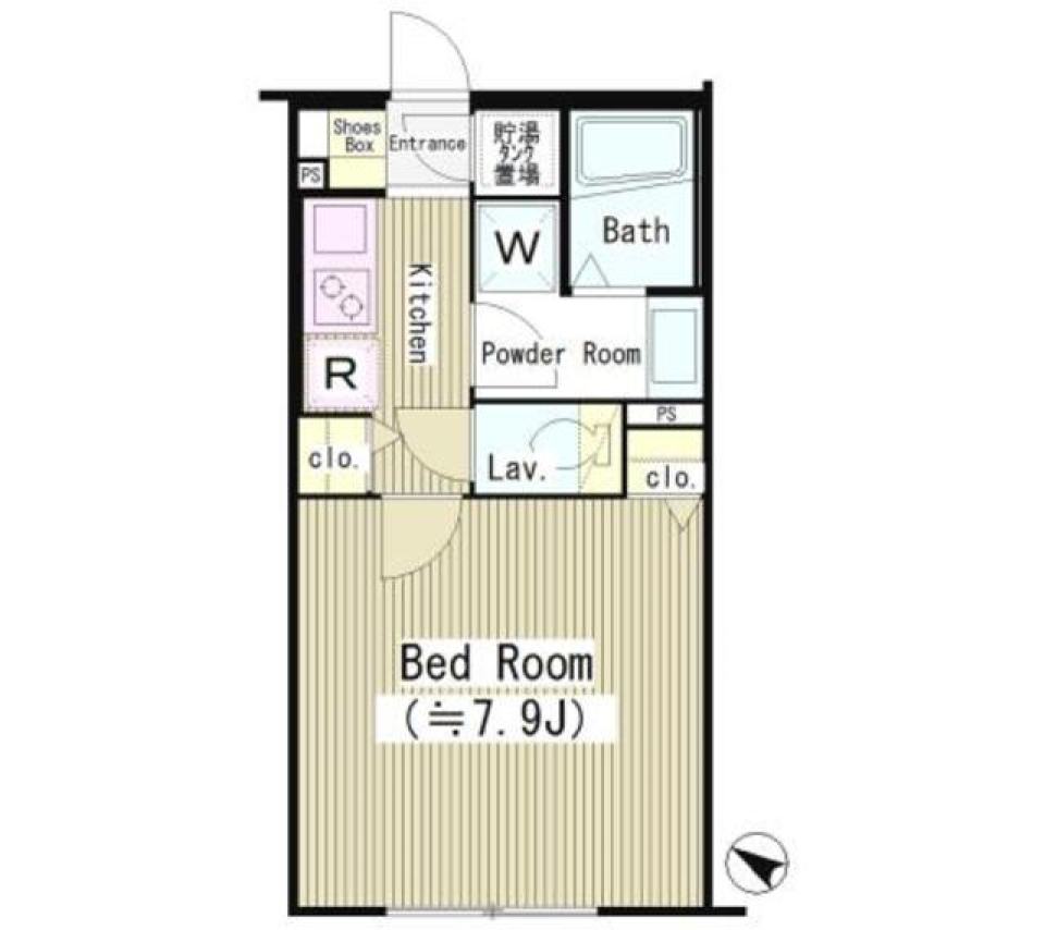 シーズリンクス赤坂　403号室の間取り図