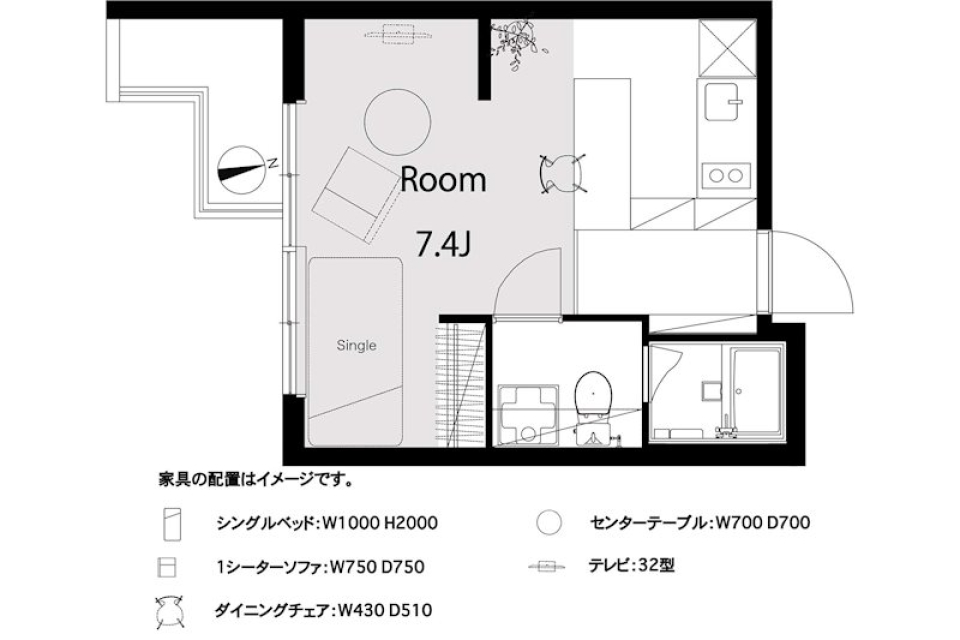 パワースポットのお膝元の間取り図
