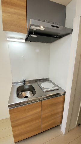 ２口のIHコンロが設置されています。