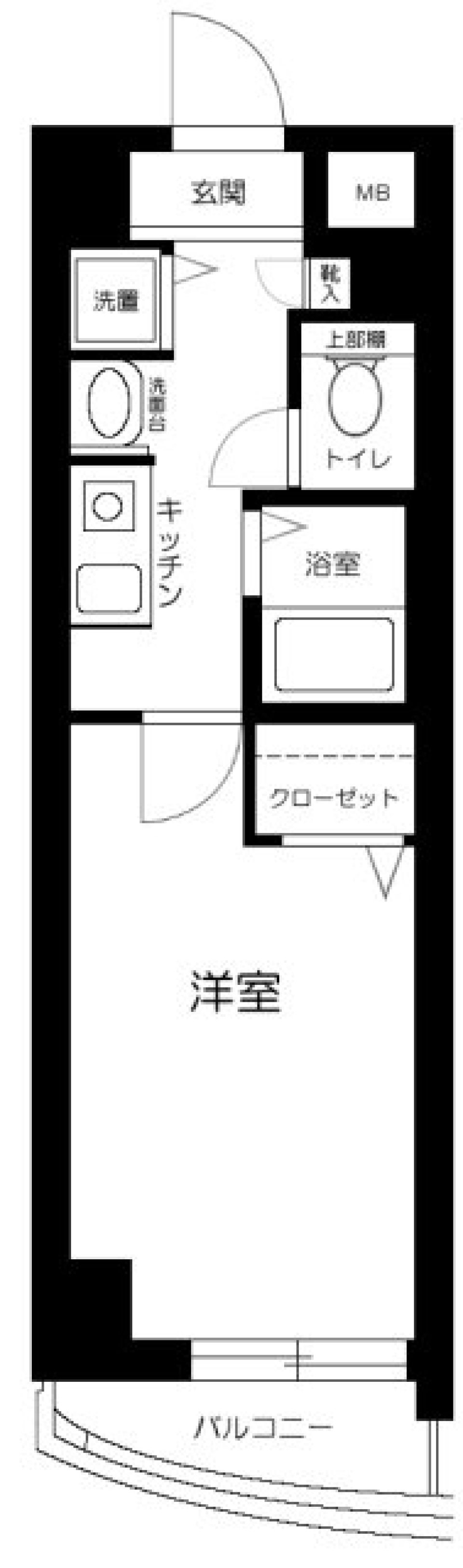 適度な都会での生活の間取り図