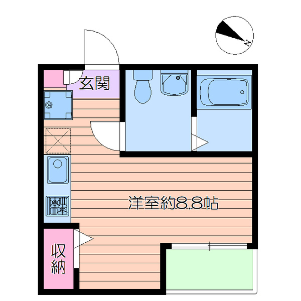 ランジュ 303号室［新築］の間取り図