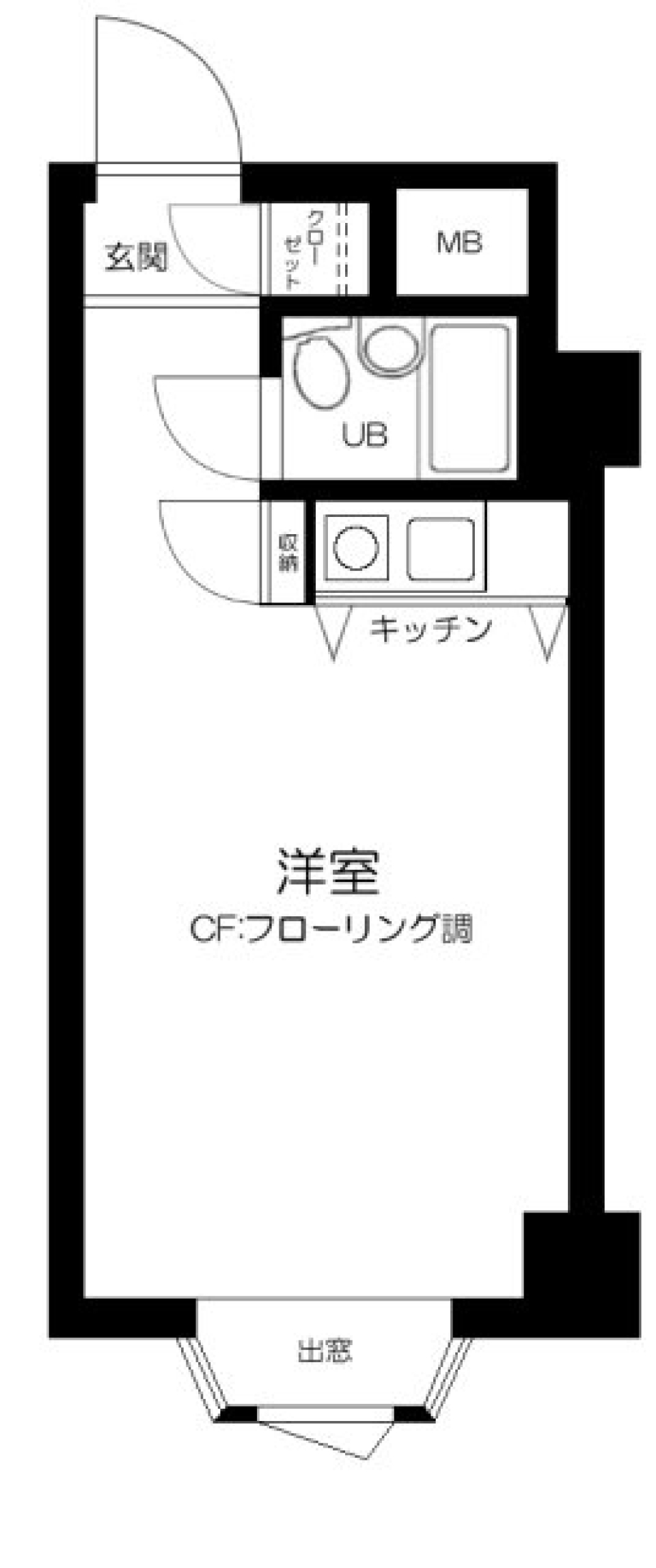 赤坂ベルゴ　610号室の間取り図