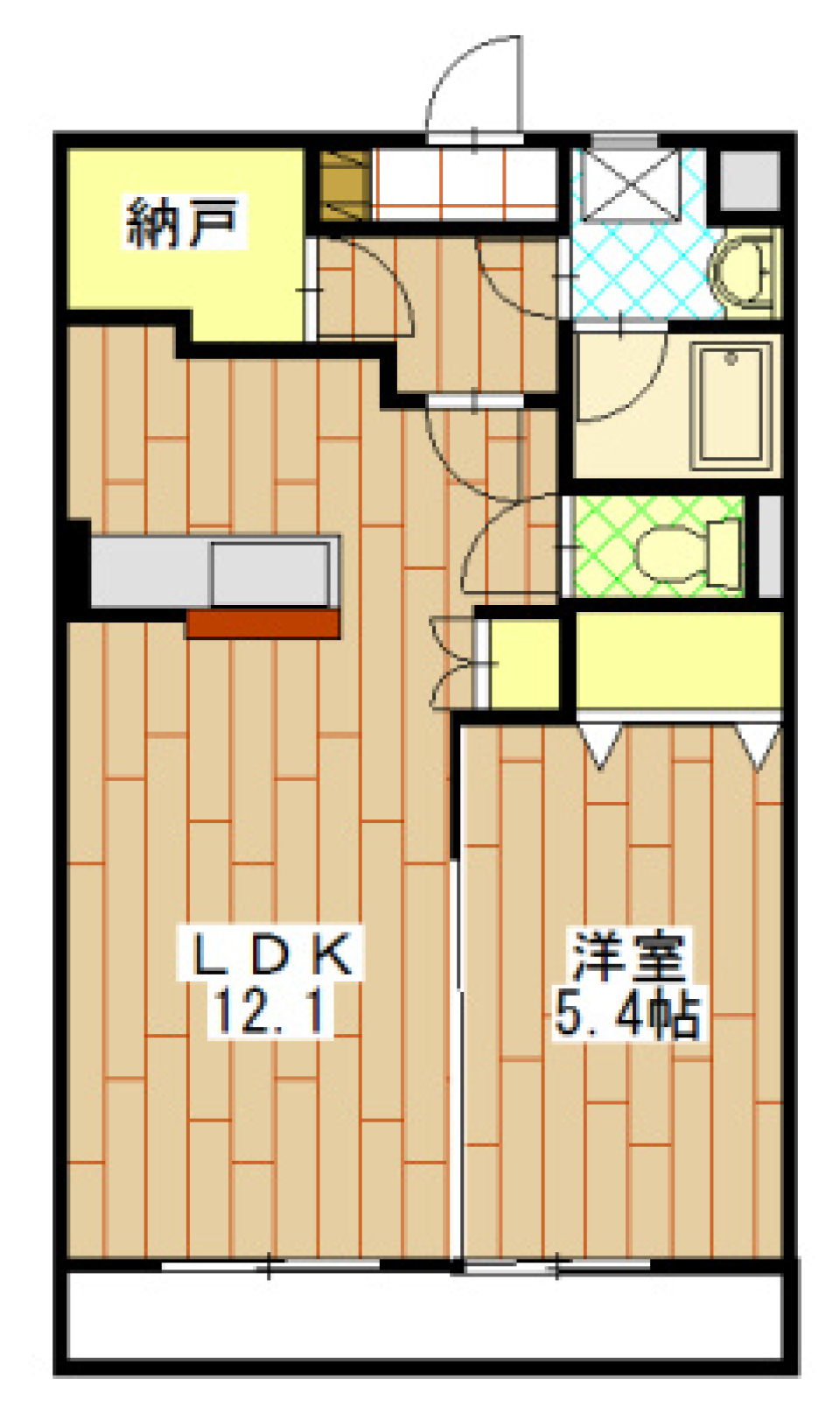 グランシャトーⅡ 202の間取り図