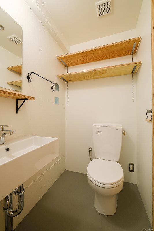 サニタリースペースはひとまとめ。