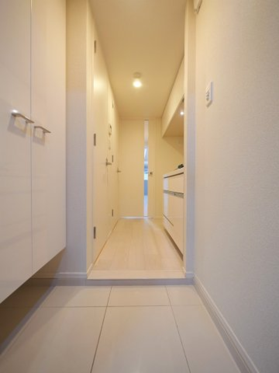 玄関からの様子です。シューズボックスが付いています。