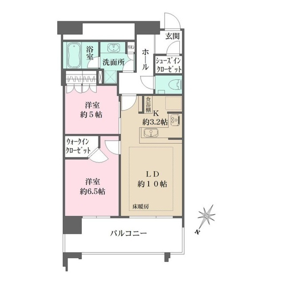 スカイズ　タワー＆ガーデン　３１２３号室の間取り図