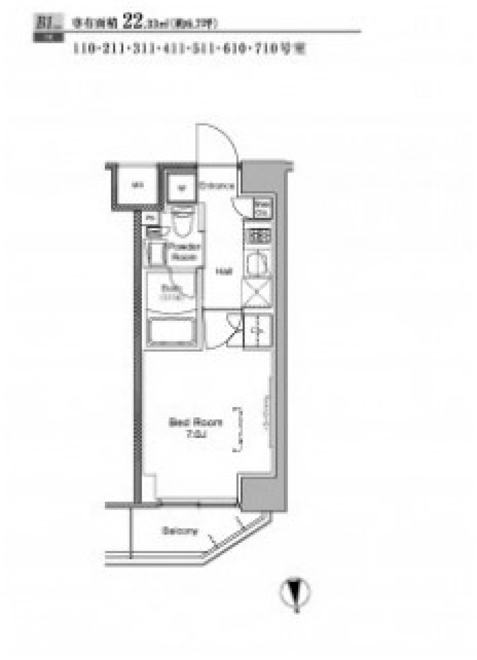 明るいトーンが気持ちを軽くしてくれる［ペット可］の間取り図